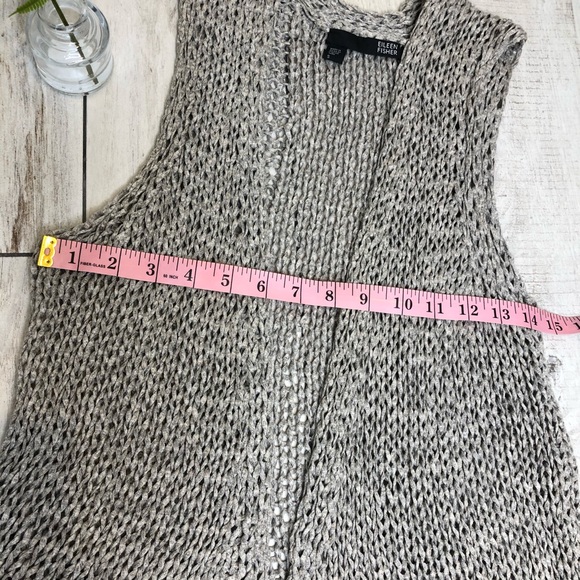 Eileen Fisher Open Front Vest - Picture 4 of 11